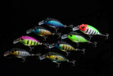Darrahopens Outdoor > Fishing 8x 7cm Popper Crank Bait Fishing Lure Lures Surface Tackle Saltwater