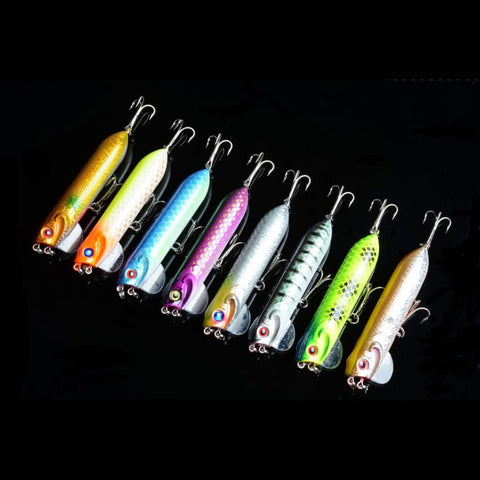 Darrahopens Outdoor > Fishing 8X 9.5cm Popper Poppers Fishing Lure Lures Surface Tackle Fresh Saltwater
