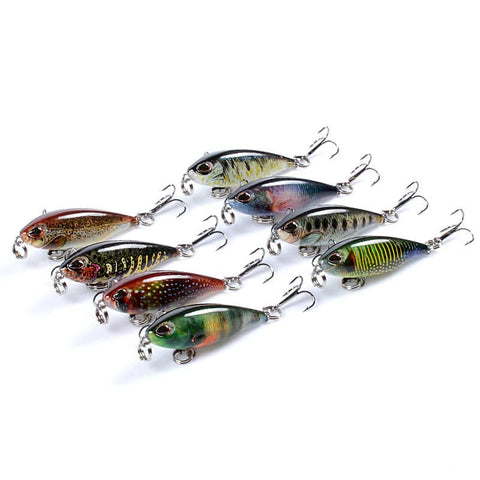 Darrahopens Outdoor > Fishing 8x Popper Poppers 4.8cm Fishing Lure Lures Surface Tackle Fresh Saltwater