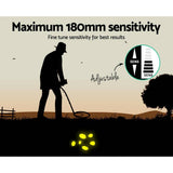 darrahopens Outdoor > Metal Detectors LCD Screen Metal Detector with Headphones - Yellow