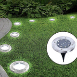 darrahopens Outdoor > Others 12x Solar Powered LED Buried Inground Recessed Light Garden Outdoor Deck Path