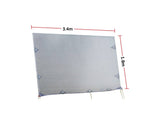darrahopens Outdoor > Others 3.4m Caravan Privacy Screen Side Sunscreen Sun Shade for 12' Roll Out Awning