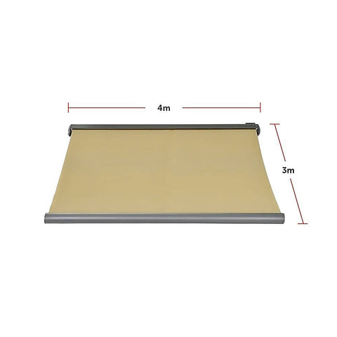 darrahopens Outdoor > Others 4.0m x 3.0m Retractable Folding Arm Awning Heavy Duty Full Cassette Motorised