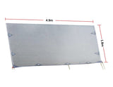 darrahopens Outdoor > Others 4.9m Caravan Privacy Screen Side Sunscreen Sun Shade for 17' Roll Out Awning