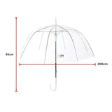 darrahopens Outdoor > Others 5x Clear Transparent Rain Walking Umbrella Parasol PVC Dome Wedding Party Favour