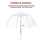 darrahopens Outdoor > Others 5x Clear Transparent Rain Walking Umbrella Parasol PVC Dome Wedding Party Favour