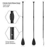 Darrahopens Outdoor > Others Alloy Adjustable 2-part SUP Paddle Stand Up Paddle Board Edge Guard 160-215cm Double