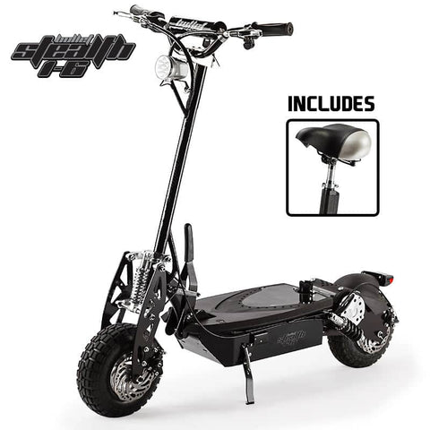 darrahopens Outdoor > Others BULLET Stealth 1-6 1000W Electric Scooter 48V - Turbo w/ LED for Adult/Child