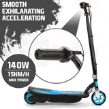 Darrahopens Outdoor > Others BULLET ZPS 6 Inch Kids Electric Scooter 140W 15km Children Ride On Toy Rechargeable Battery Blue