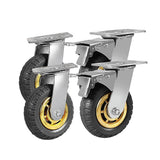 Darrahopens Outdoor > Others Castor Wheels 4 x 6" 150mm Swivel Silent Caster 2 Brakes 1000KG