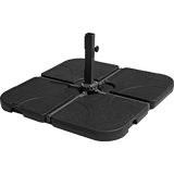 darrahopens Outdoor > Others Outdoor Patio 4-Piece Cantilever Offset 3M Umbrella Base Stand Weight Water Sand