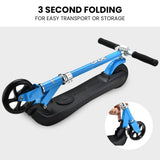 Darrahopens Outdoor > Others ROVO KIDS Electric Scooter Lithium Ride-On Foldable E-Scooter 125W Rechargeable, Blue