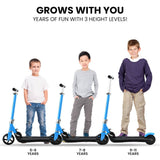 Darrahopens Outdoor > Others ROVO KIDS Electric Scooter Lithium Ride-On Foldable E-Scooter 125W Rechargeable, Blue