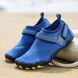 darrahopens Outdoor > Outdoor Shoes Kids Water Shoes Barefoot Quick Dry Aqua Sports Shoes Boys Girls - Klein Blue Size Bigkid US4 = EU36