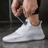 darrahopens Outdoor > Outdoor Shoes Men's Sneakers Outdoor Road Shoes Breathable Lightweight Non-slip ( White Size US11.5=US47 )