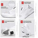 darrahopens Outdoor > Outdoor Shoes Men's Sneakers Outdoor Road Shoes Breathable Lightweight Non-slip ( White Size US11.5=US47 )