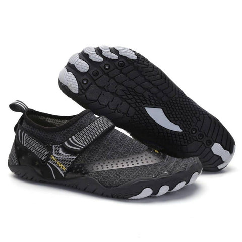 darrahopens Outdoor > Outdoor Shoes Men Women Water Shoes Barefoot Quick Dry Aqua Sports Shoes - Black Size EU39 = US6