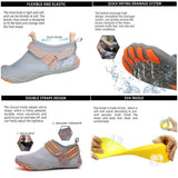 darrahopens Outdoor > Outdoor Shoes Men Women Water Shoes Barefoot Quick Dry Aqua Sports Shoes - Black Size EU40 = US7