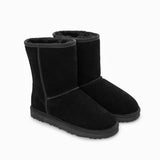 Darrahopens Outdoor > Outdoor Shoes Ugg Boots Genuine Australian Sheepskin Unisex Short Classic Suede (Black, EU35)