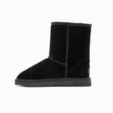 Darrahopens Outdoor > Outdoor Shoes Ugg Boots Genuine Australian Sheepskin Unisex Short Classic Suede (Black, EU35)