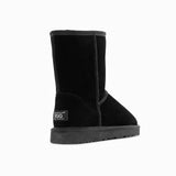 Darrahopens Outdoor > Outdoor Shoes Ugg Boots Genuine Australian Sheepskin Unisex Short Classic Suede (Black, EU35)