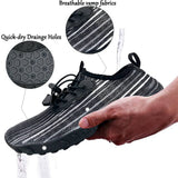 Darrahopens Outdoor > Outdoor Shoes Water Shoes for Men and Women Soft Breathable Slip-on Aqua Shoes Aqua Socks for Swim Beach Pool Surf Yoga (Black Size US 7)