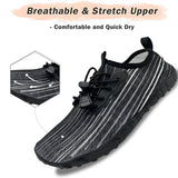 Darrahopens Outdoor > Outdoor Shoes Water Shoes for Men and Women Soft Breathable Slip-on Aqua Shoes Aqua Socks for Swim Beach Pool Surf Yoga (Black Size US 7)