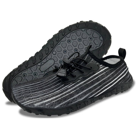Darrahopens Outdoor > Outdoor Shoes Water Shoes for Men and Women Soft Breathable Slip-on Aqua Shoes Aqua Socks for Swim Beach Pool Surf Yoga (Black Size US 7)