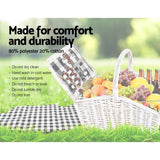 darrahopens Outdoor > Picnic Alfresco 2 Person Picnic Basket Vintage Baskets Outdoor Insulated Blanket