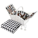 darrahopens Outdoor > Picnic Alfresco 2 Person Picnic Basket Vintage Baskets Outdoor Insulated Blanket