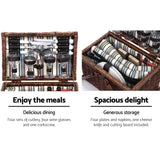 darrahopens Outdoor > Picnic Alfresco 4 Person Picnic Basket Set Deluxe Folding Outdoor Insulated Liquor bag