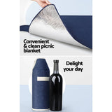 Darrahopens Outdoor > Picnic Alfresco Picnic Basket Backpack Set Cooler Bag 4 Person Outdoor Liquor Blue