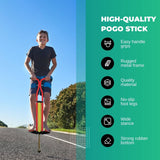 Darrahopens Outdoor Red Pogo Stick Kids - Childrens Jumping Jackhammer Exercise Hopper Toy