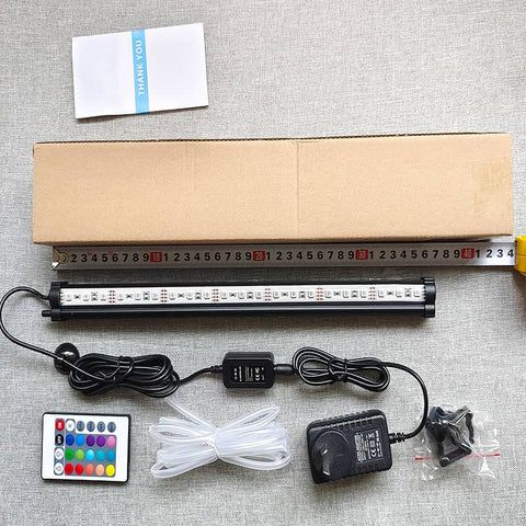 Darrahopens Pet Care > Aquarium 38cm LED Aquarium Lights Submersible Air Bubble RGB Light for Fish Tank Underwater