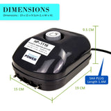 darrahopens Pet Care > Aquarium Dynamic Power Aquarium Air Pump Oxygen Hydroponic 4 Outlet 360L/H 13W
