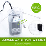 darrahopens Pet Care > Aquarium Dynamic Power  Aquarium Fish Tank 16L Starfire Glass