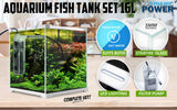 darrahopens Pet Care > Aquarium Dynamic Power  Aquarium Fish Tank 16L Starfire Glass