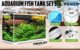 darrahopens Pet Care > Aquarium Dynamic Power Aquarium Fish Tank 39L Starfire Glass