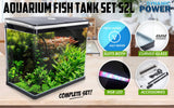 darrahopens Pet Care > Aquarium Dynamic Power Aquarium Fish Tank 52L Curved Glass RGB LED