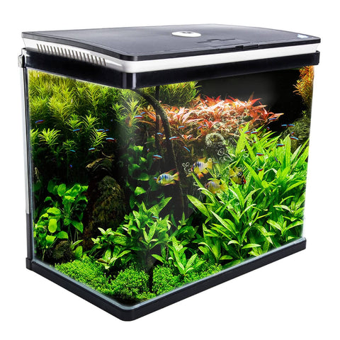 darrahopens Pet Care > Aquarium Dynamic Power Aquarium Fish Tank 52L Curved Glass RGB LED