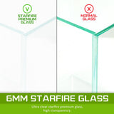 darrahopens Pet Care > Aquarium Dynamic Power Aquarium Fish Tank 70L Starfire Glass