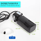 darrahopens Pet Care > Aquarium Dynamic Power Aquarium Submersible Filter 600L/H 8W 1m Pond Pump