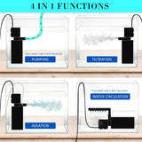 darrahopens Pet Care > Aquarium Dynamic Power Aquarium Submersible Filter 600L/H 8W 1m Pond Pump