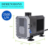 darrahopens Pet Care > Aquarium Dynamic Power Aquarium Submersible Water Pump 2500L/H 45W 2.7m Pond