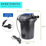 darrahopens Pet Care > Aquarium Dynamic Power Combo Aquarium Garden Filter 10000L/H + Submersible Water Pump 16000L/H