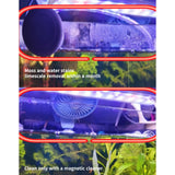 Darrahopens Pet Care > Aquarium Minfactory Fish Tank Corner Moss Magnet Scraper Glass Algae Cleaner Magnetic Scrubber