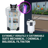 darrahopens Pet Care > Aquarium PROTEGE Aquarium External Canister Filter Aqua Fish Tank Pond Pump UV Light 1850 L/H