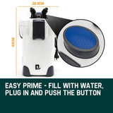 darrahopens Pet Care > Aquarium PROTEGE Aquarium External Canister Filter Aqua Fish Tank Pond Pump UV Light 1850 L/H