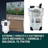 darrahopens Pet Care > Aquarium PROTEGE Aquarium External Canister Filter Pump Aqua Fish Tank Pond Pump 1250 L/H