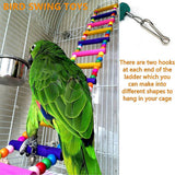 darrahopens Pet Care > Bird 10PCS Bird Toys Parrot Swing Chewing Hanging Cockatiel Cage Toy Set with Bell